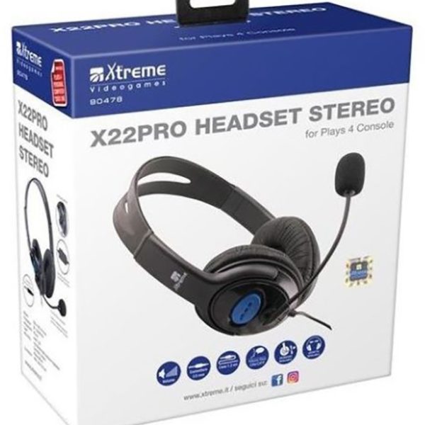 Xtreme Cuffie Gaming X22-PRO Headphone 2.0 + MIC Jack 3.5mm