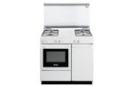 DE LONGHI Cucina Elettrica SEW 8540 N 4 Fuochi a Gas Forno Elettrico Statico Classe B Dimensioni 86 x 50 cm Colore Bianco