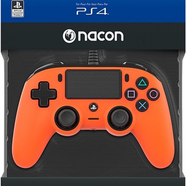 PS4 NACON WIRED COMPACT CONTROLLER COLOR EDITION - ORANGE